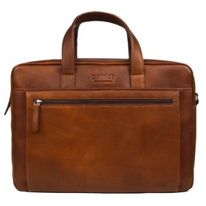 DSTRCT Premium Collection Laptopbag 17 inch Cognac