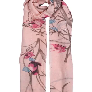 Vrouwen Cherry Blossom en Bird Print Lightweight Scarf
