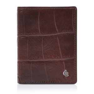 Castelijn & Beerens Croco Mini Wallet 10 Pasjes RFID Mocca