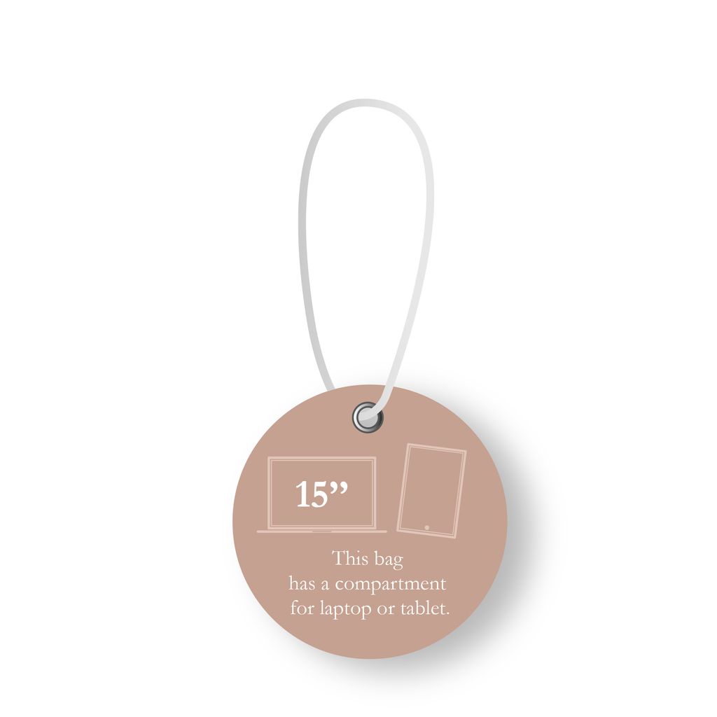 Charm London Birmingham Shopper 15,6 inch Licht Goud - Afbeelding 8