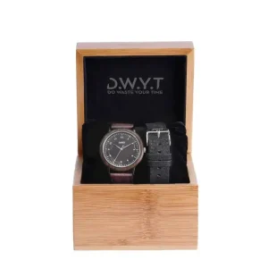 DWYT LYON OPUS Noire in geschenkdoos Unisex Horloge