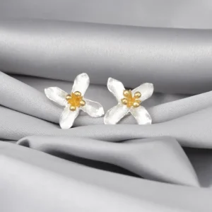 MadamLili Leliebloem oorbellen - 925 sterling zilver.