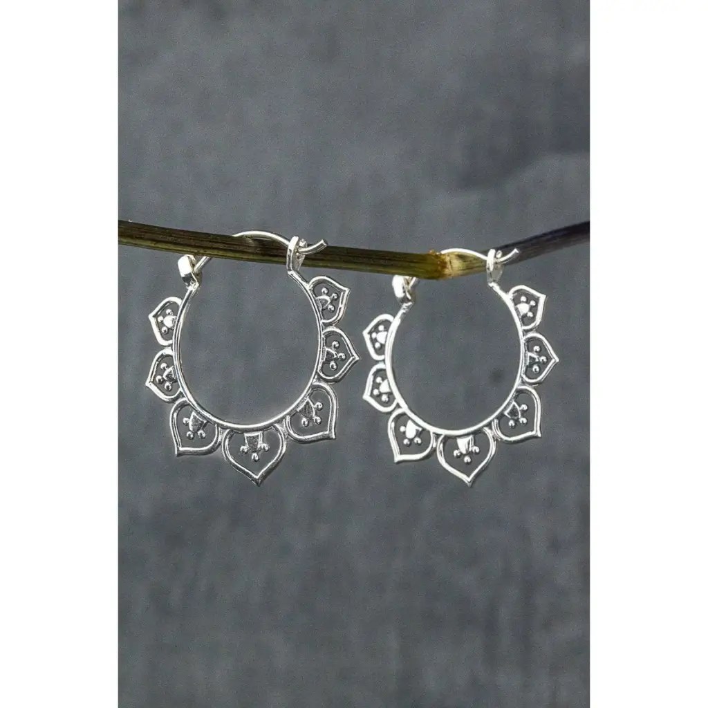 MadamLili Karma Oosterse oorringen - 925 sterling zilveren oorbellen. - Afbeelding 8