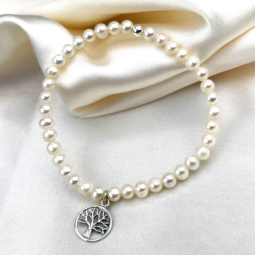 MadamLili 925 sterling zilveren zoetwaterparelarmband "BOOM VAN HET LEVEN" - Afbeelding 8