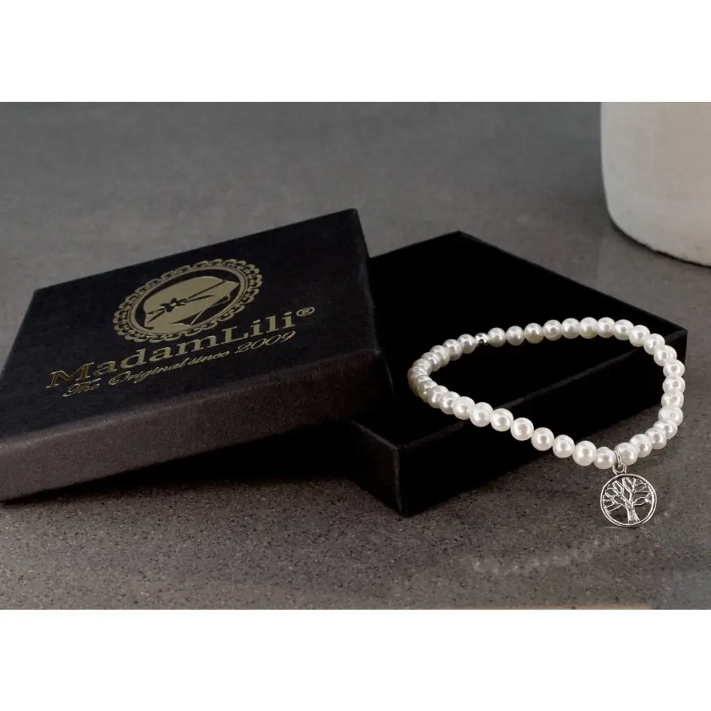 MadamLili 925 sterling zilveren zoetwaterparelarmband "BOOM VAN HET LEVEN" - Afbeelding 9